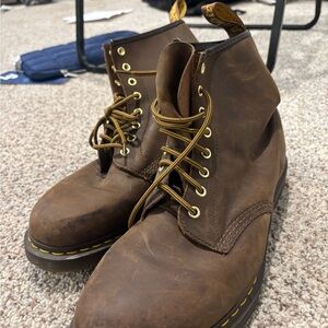 Dr. Martins Brown Leather Men's Boots